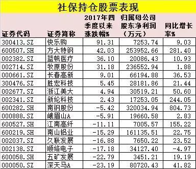 最新社保持仓股票深度分析与策略探讨，把握投资机会，洞悉市场趋势