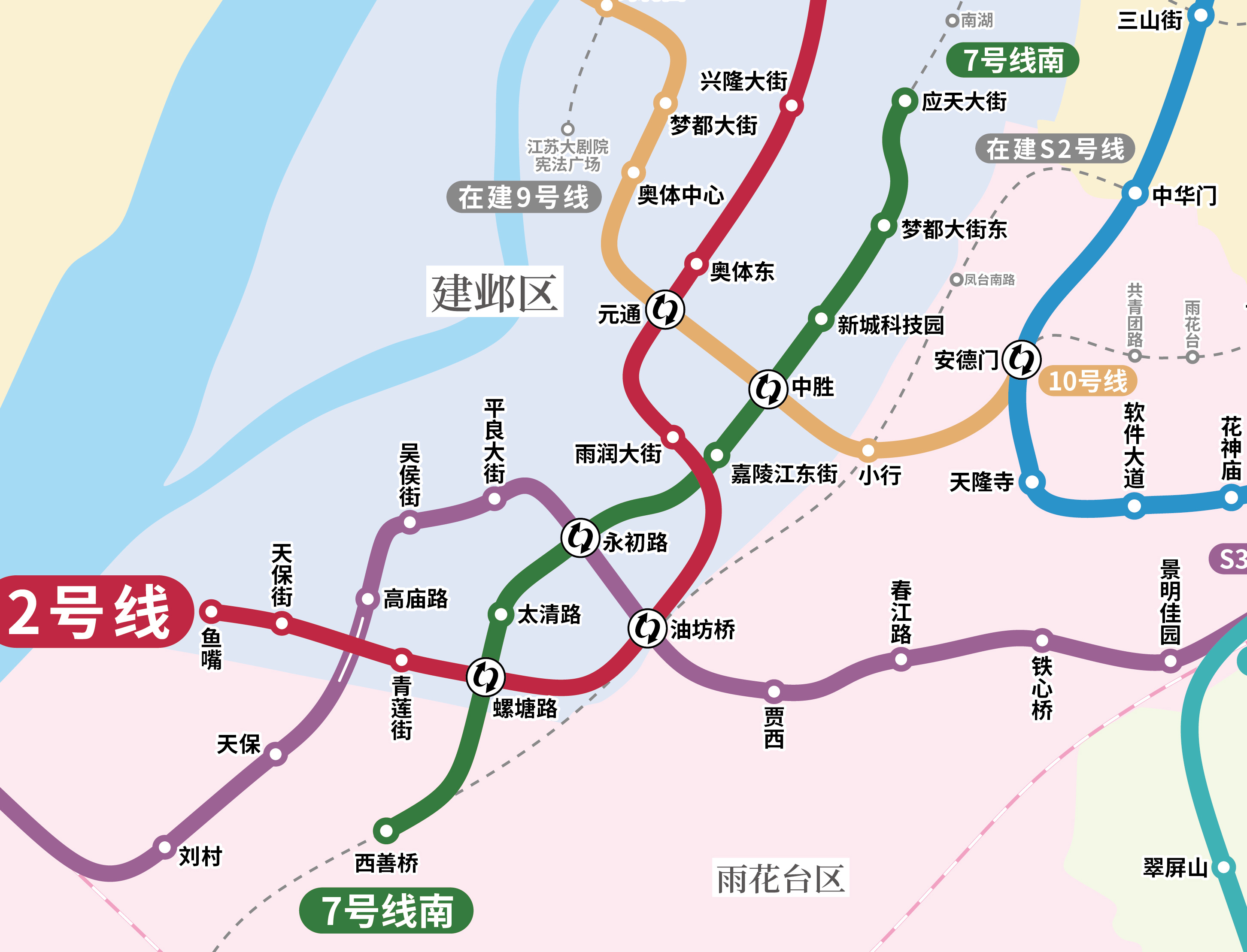 南京地铁7号线最新线路图揭秘，线路走向与影响分析